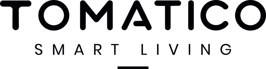 The Tomatico wordmark with the Smart Living tagline